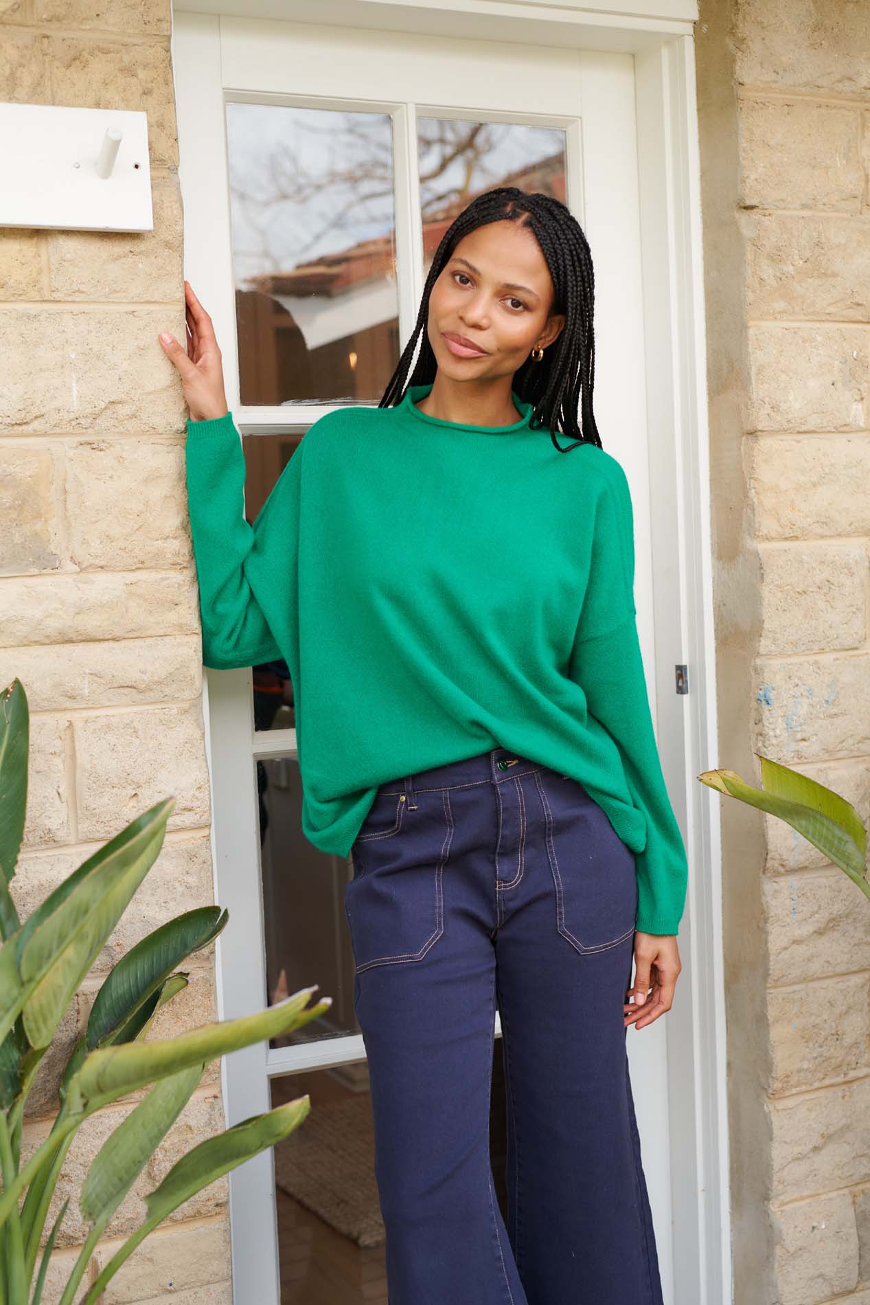 Jade shop green sweater