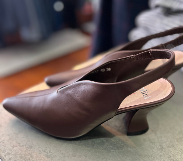 Mollini | Claudelle Chocolate Leather Heels