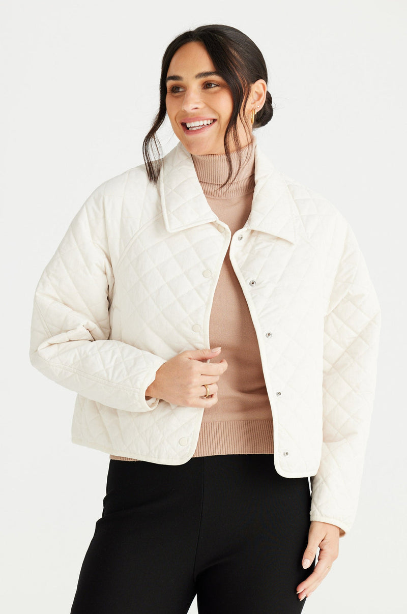 Brave + True | Ainsley Puffer Jacket  | Oyster