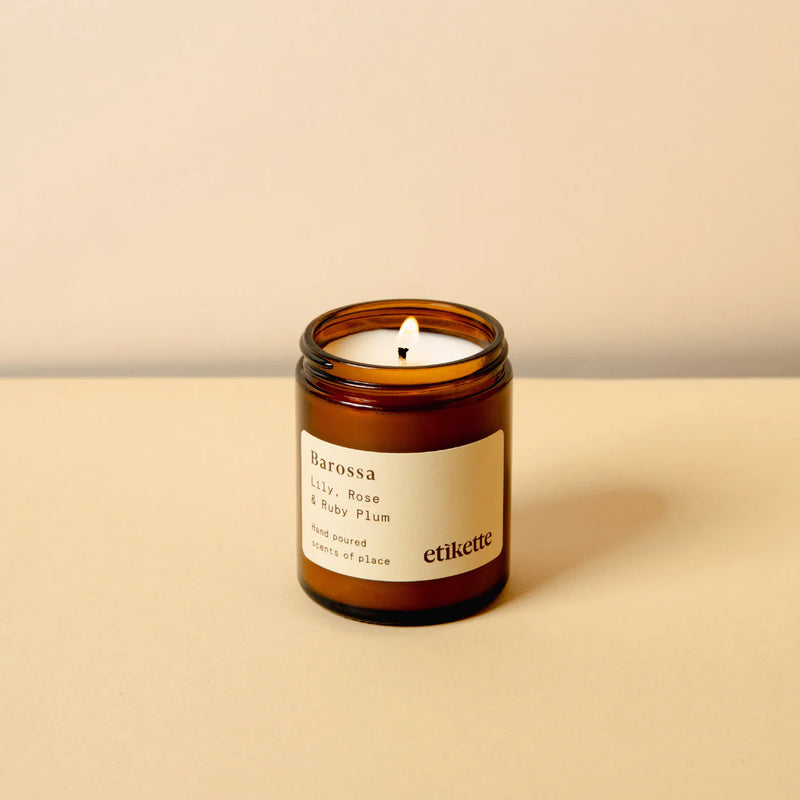 Etikette | Soy Candles | Barossa in Lily, Rose & Ruby Plum