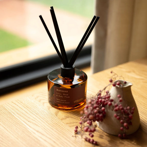 Etikette | Eco Reed Diffuser | Barossa in Lily, Rose & Ruby Plum