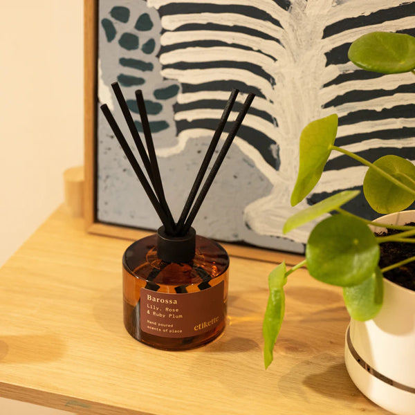 Etikette | Eco Reed Diffuser | Barossa in Lily, Rose & Ruby Plum