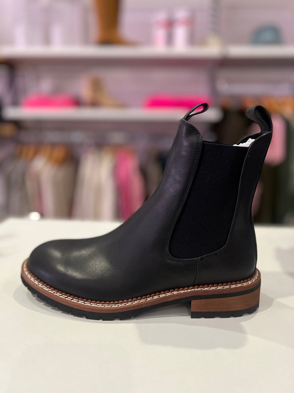 Mollini | Roccom Black Natural Leather Ankle Boots