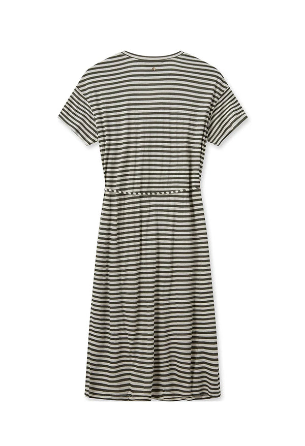 Mos Mosh | Jill Stripe Dress | Dusty Olive