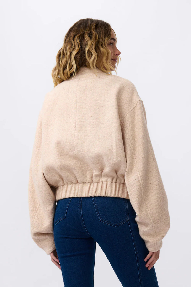 Kireina | Peyton Bomber | Beige Soft Pink