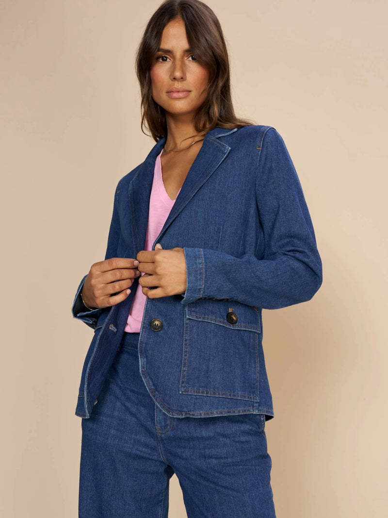 Mos Mosh | Mary Stina Blazer | Denim Blue