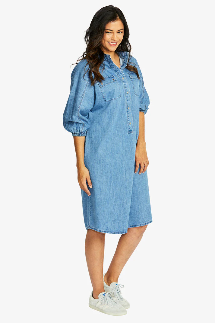 Ping Pong | Woodstock Dress | Chambray