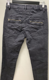 Italian Star | Button Jeans | Coal (Dark Grey)