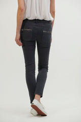 Italian Star | Button Jeans | Coal (Dark Grey)